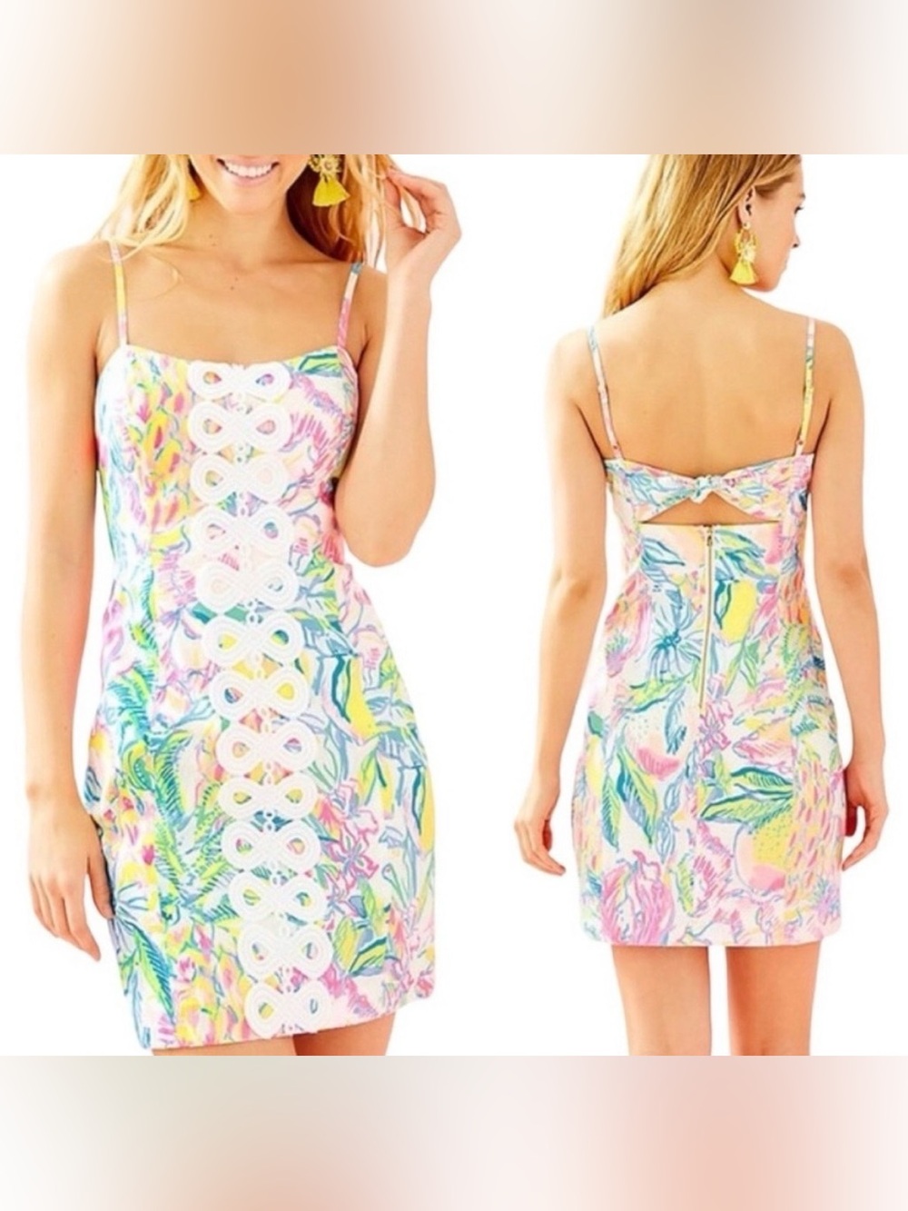 NWT Lilly Pulitzer Shelli Stretch Dress in Multi Fiesta Bamba